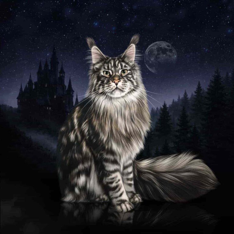 Large Maine Coon male Stark gentle giant at Utah breeder serving Mountain West and Pacific Northwest